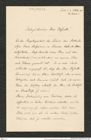 Nachlass Franz Steindachner, Brief von Eduard Graeffe an Franz Steindachner (05.10.1900), Inv.Nr. 173.26, Seite 1